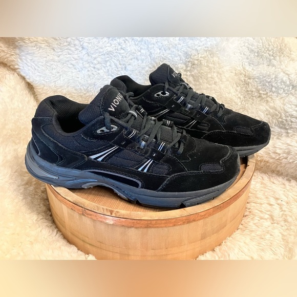 Vionic Shoes - VIONIC Women Black Genuine Suede PRISTINE Walker Orthotic Arch Support2 Sz 9.5